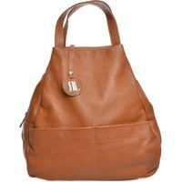 Wildlederhandtasche mit Griff