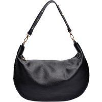 Halbmondförmige Schultertasche aus genarbtem Leder