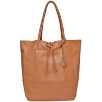 Schultertasche aus geprägtem Leder mit Kette