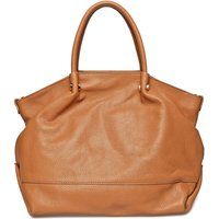Braune Ledertasche Schultertasche Tote