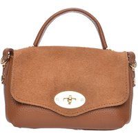 Elegante braune Schultertasche aus Leder