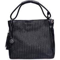 Gewebte Schultertasche aus Leder