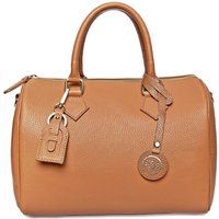 Gesteppte Ledertasche mit Kette