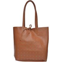 Leder-Tote Bag mit Nieten