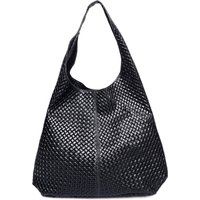 Gewebte Schultertasche aus Leder