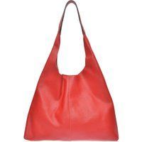 Rote Hobo-Tasche aus Leder