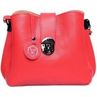 Rote Hobo-Tasche aus Leder