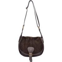 Braune Hobo-Ledertasche mit Anhänger