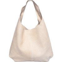 Gewebte Hobo-Tasche aus Leder