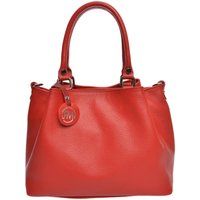 Rote Leder Handtasche Henkeltasche