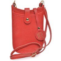 Rote Handytasche aus Leder