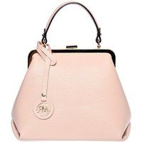Trapezförmige Handtasche aus Leder