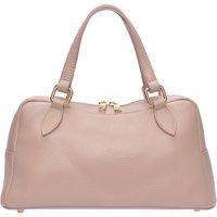 Trapezförmige Handtasche aus Leder