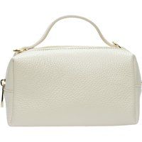 Strukturierte Ledertasche mit Griff
