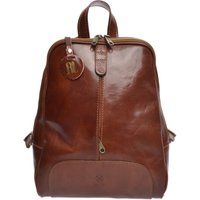 Lederrucksack mit Reißverschluss