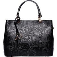 Lederrucksack mit Klappentasche