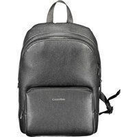 Schlanker Rucksack aus Kunstleder mit Logo