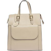 Strukturierte Henkeltasche aus Leder