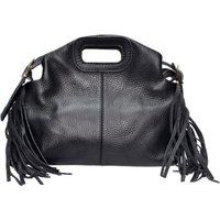 Leder Handtasche mit Griff