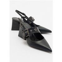 Nepido Spitzer Zehenbereich Blockabsatz Pumps (Damen)