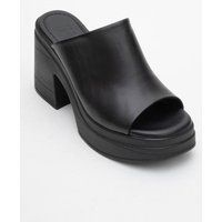 Nola Leder Plateau Mules (Women)