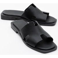 Jez Leder Slide Sandale (Women)