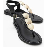 Giulia Leder Flach Sandale (Women)