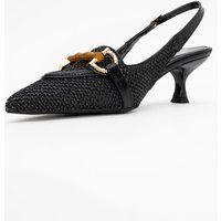 Osca Spitzer Slingback-Pumps mit Schnalle
