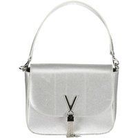 Elegante silberne Schultertasche mit Kette