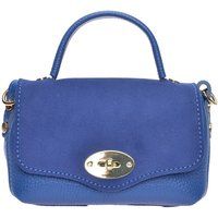Blaue Handtasche aus Leder