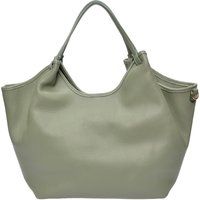 Schultertasche aus genarbtem Leder