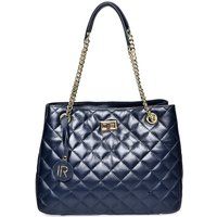 Gesteppte Ledertasche mit Kette