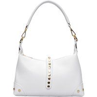 Elegante Schultertasche aus Leder mit Nieten