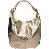 Metallic Leder Hobo-Tasche