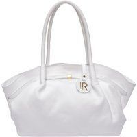 Weiße Leder Henkeltasche