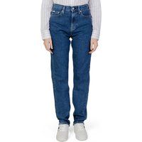 Hoch geschnittene Jeans mit geradem Bein