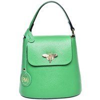 Grüne Handtasche aus Leder