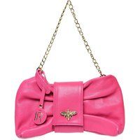 Leder-Crossbody-Tasche mit Schleifenverziehrung