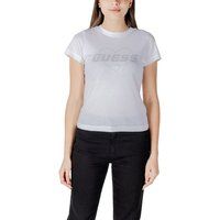 Guess Baumwoll T-Shirt mit Strass-Logo