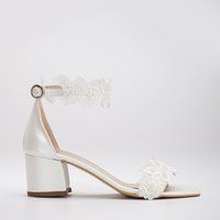 Dana Lace Bridal Niedrig Absatz Sandalen