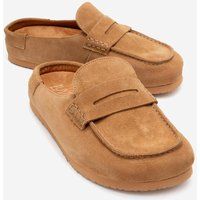 Priva Leder-Slip-On-Pantoffel