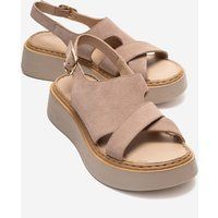 Vien Leder-Plateau-Sandale (Damen)