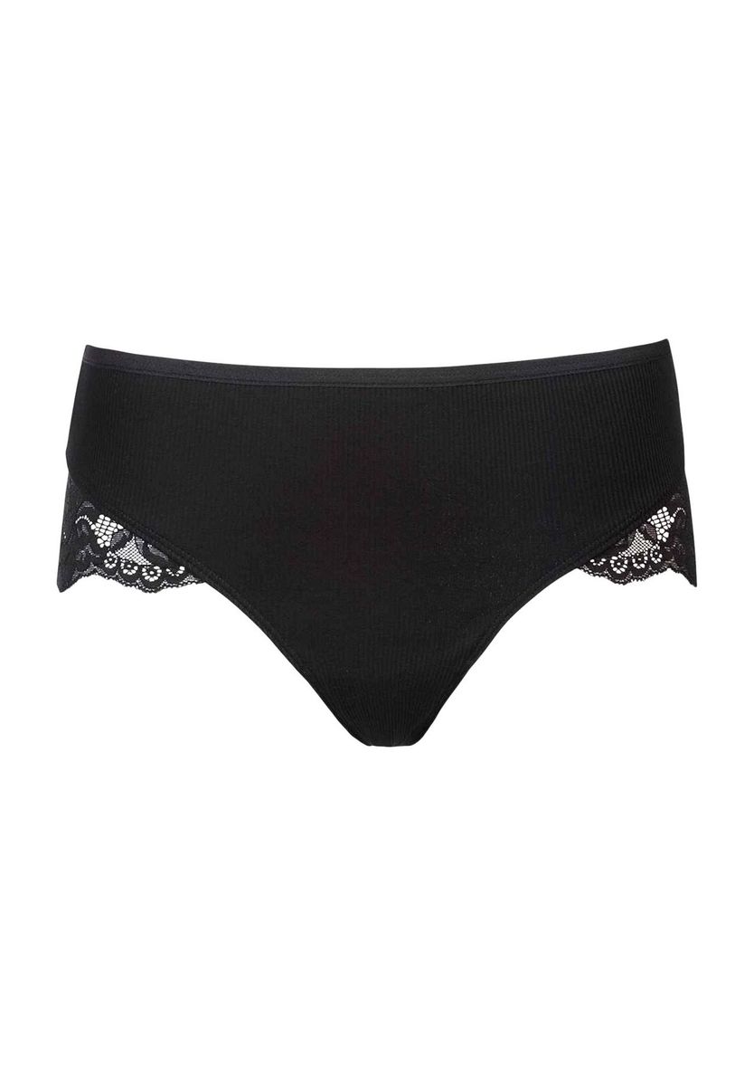 Klassischer Hüftslip mit Spitze