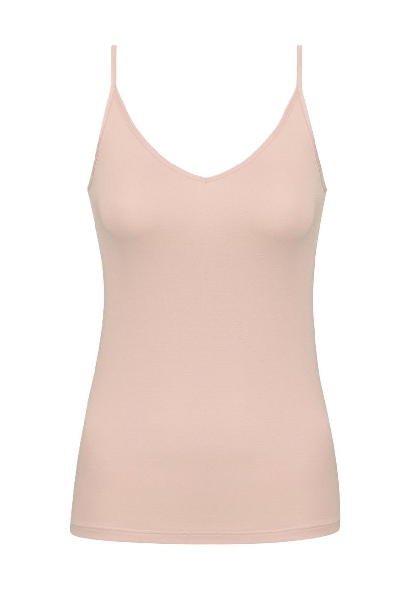 Spaghetti-Top mit verstellbaren Trägern und V-Ausschnitt