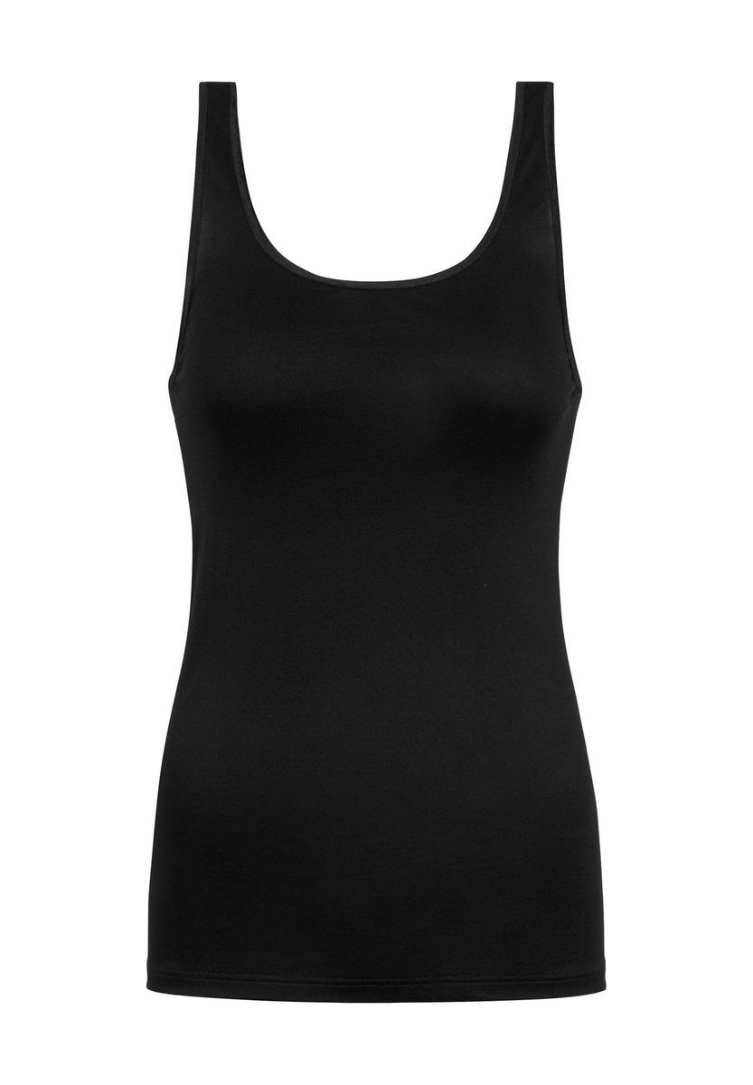 Klassisches schwarzes nahtloses Tanktop