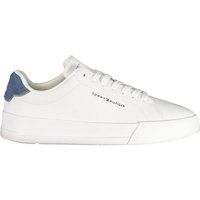 Saubere Weiße Leder Sneaker im Court-Stil