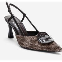Levia Geflochtener Slingback-Pump mit spitzer Zehenpartie