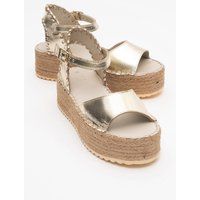Serez Leder Plateau-Espadrilles Sandale (Damen)
