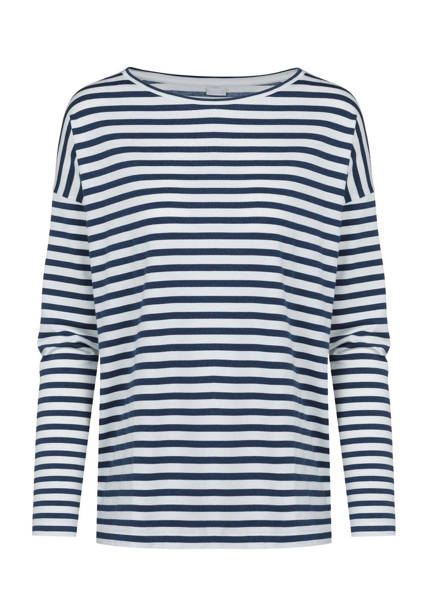 Relaxed Gestreiftes Langarmshirt