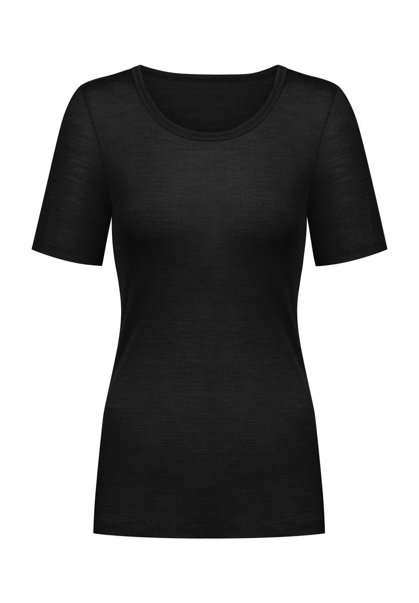 Klassisches geripptes Strick-T-Shirt